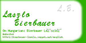 laszlo bierbauer business card